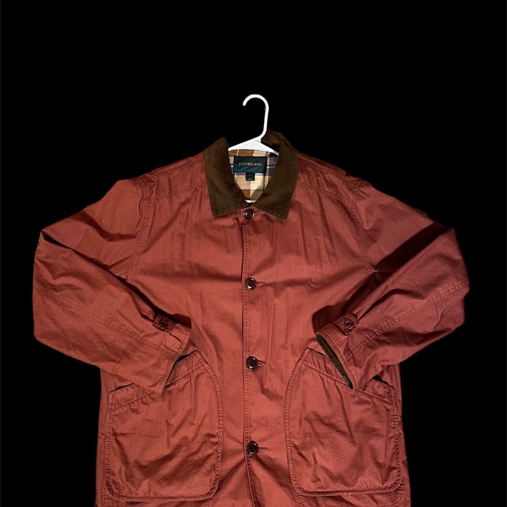 J Crew Barn Jacket Rust lined